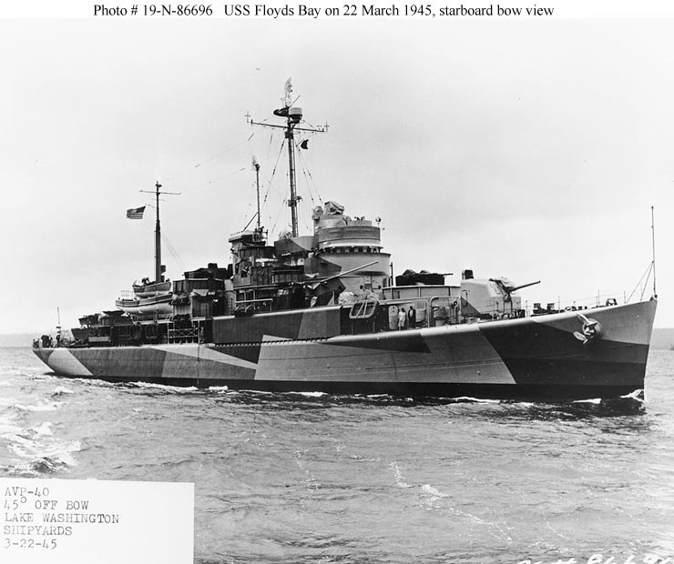 USS Floyds Bay (AVP-40) off Houghton, Washington on 22 March 1945.jpg