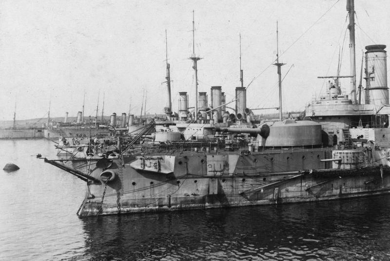 Russian warships berthed in the Sevastopol harbour, May 1918..jpg