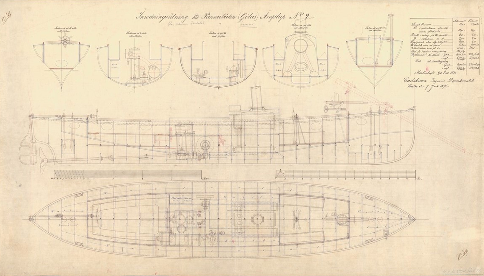 Pansarskeppet Götas ångslup nr2 1891.jpg
