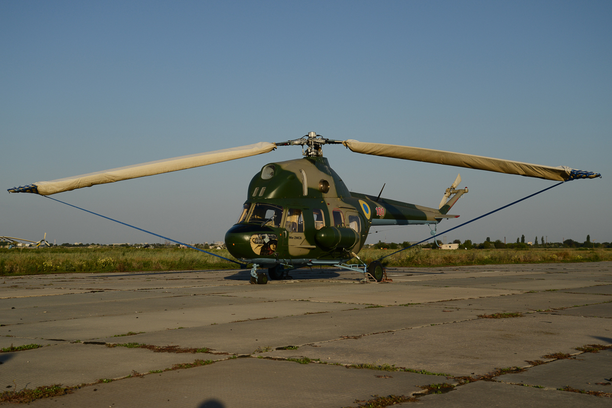 Вертолет Ми-2МСБ бортовой номер 181 зав номер 513749104 выпущенный 31 октября 1974 г отремонтирован и ремоторизирован 29 мая 2018 г на ООО ВиАЗ гВинница.jpg